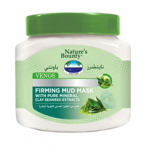 ماسك الطين المعدني لتقوية البشرة بخلاصة الأعشاب البحرية من نيتشرز باونتي - 600 مل